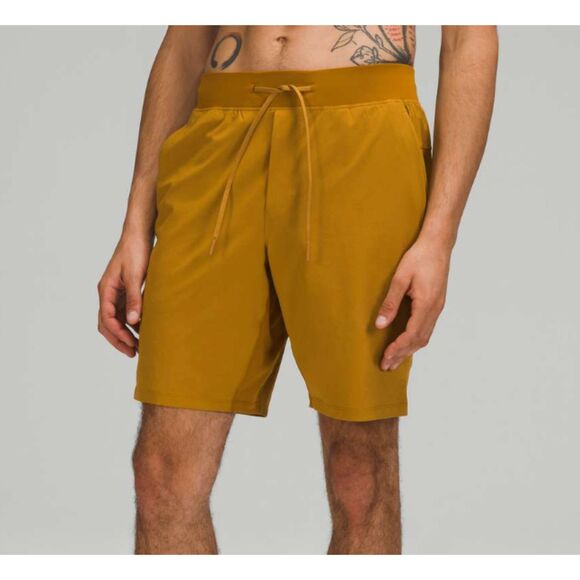lululemon athletica Other - Men Lululemon T.H.E. Short 9" *Linerless Tapered Fit Gold Spice Size Small